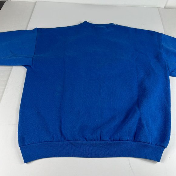 VTG Y2K NFL St Louis Rams Kurt Warner Sweatshirt Extra Large Blue Faded Crewneck - Picture 10 of 14